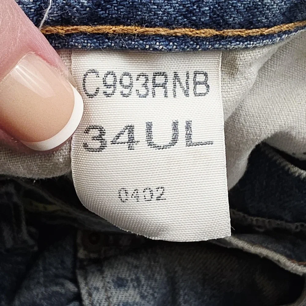 Dickies Jeans Mens 34x32 Blue Denim Straight Fit Work Wear Rugged Casual Outdoor
